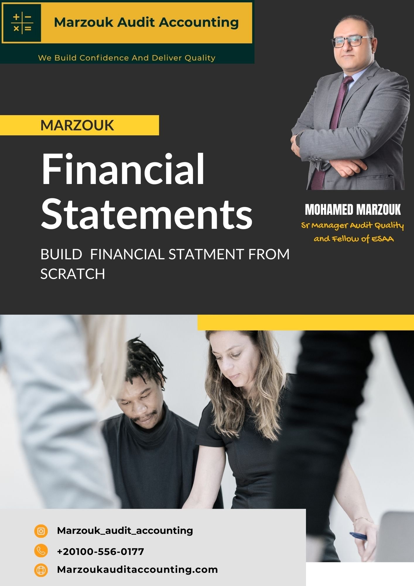 Financial statement preparation session